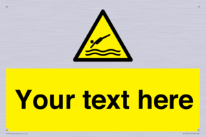 Custom Warning diving area